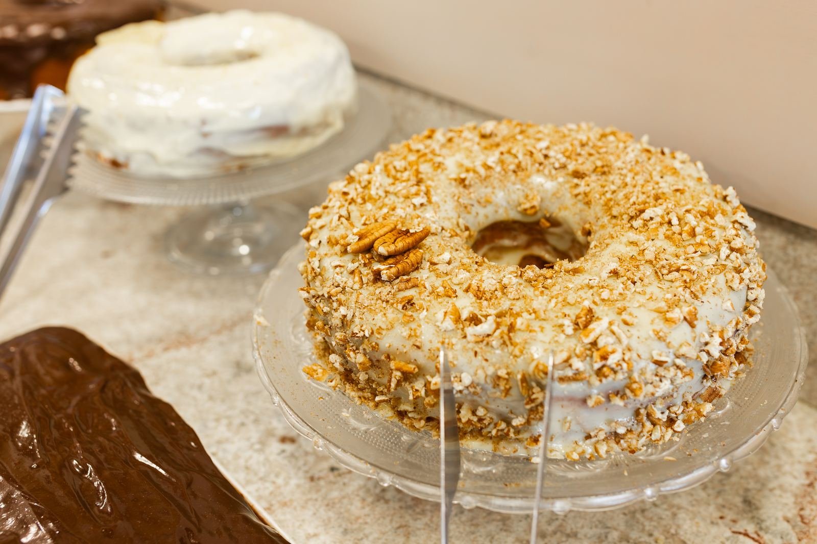 Bolo de nozes da confeitaria própria