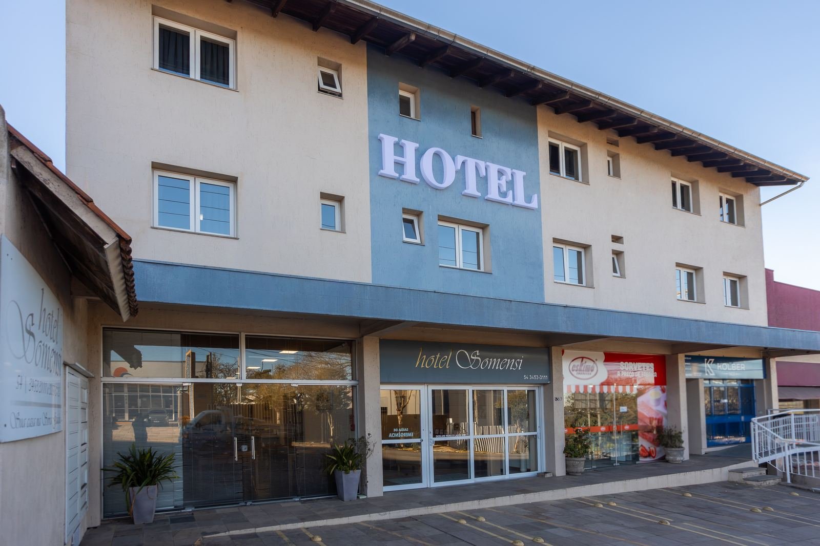 Fachada do Hotel Somensi em Bento Gonçalves